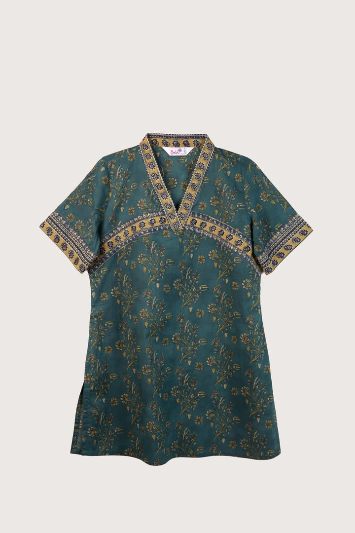 Arc Floral Short Kurti