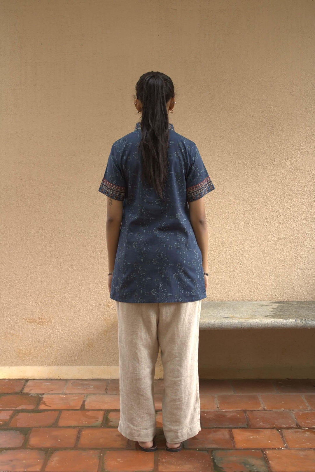 Arc Floral Short Kurti