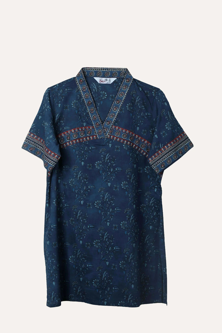Arc Floral Short Kurti