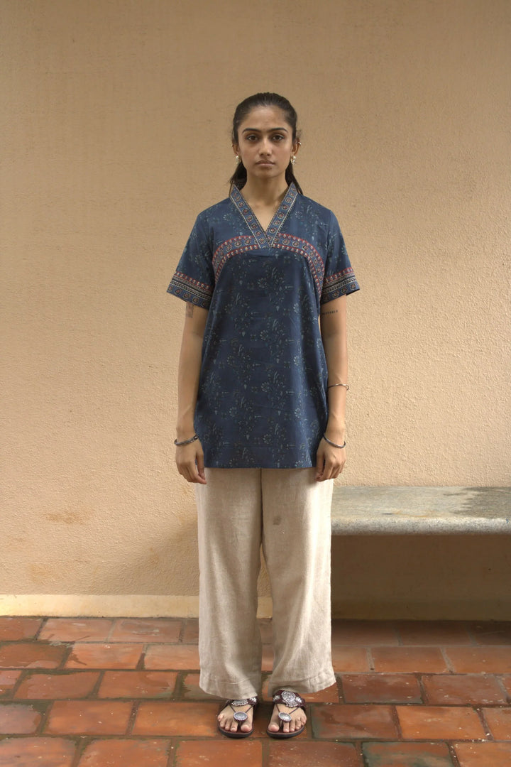 Arc Floral Short Kurti