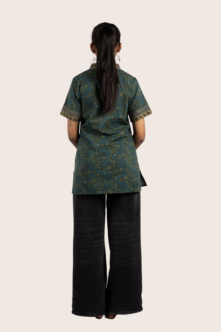 Arc Floral Short Kurti