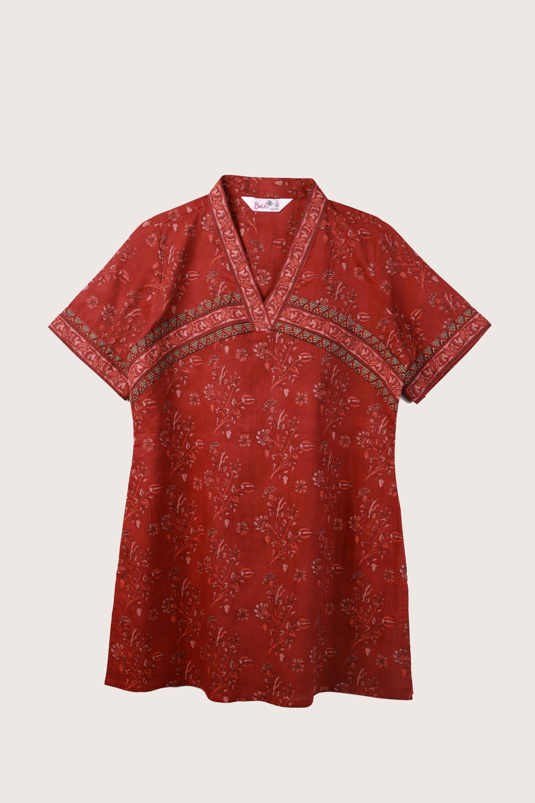Arc Floral Short Kurti