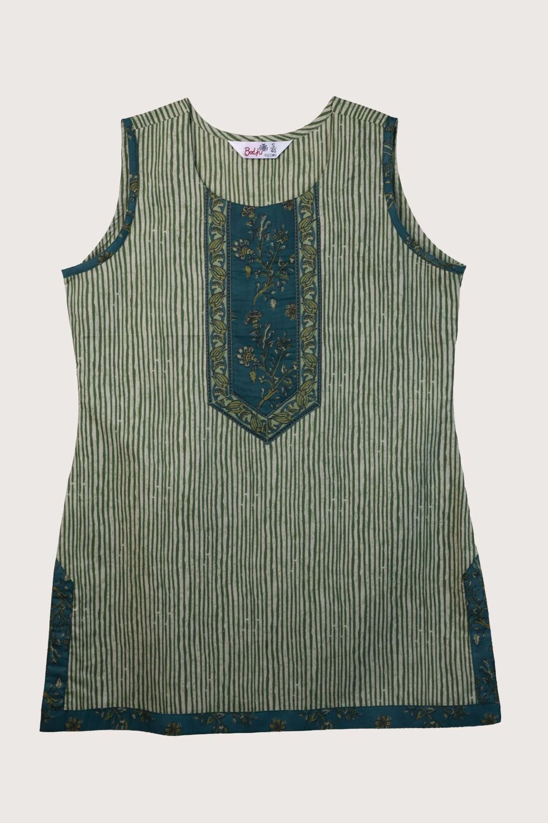 Earth Sleeveless Short  Kurti