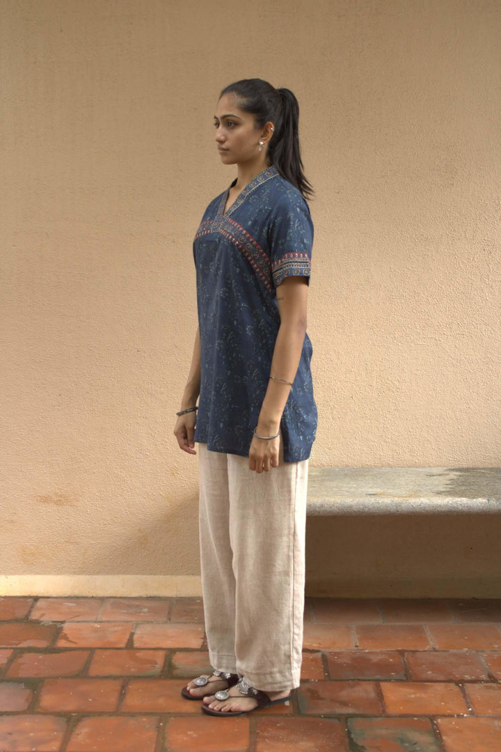 Arc Floral Short Kurti