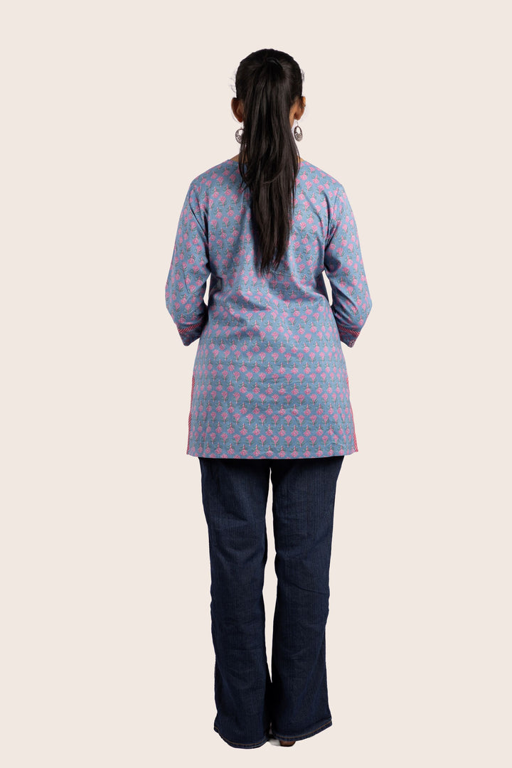 Soft Bloom Short Kurti