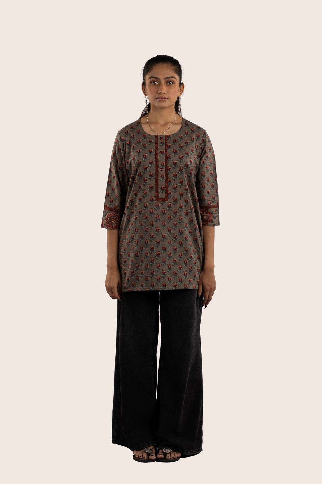Soft Bloom Short Kurti