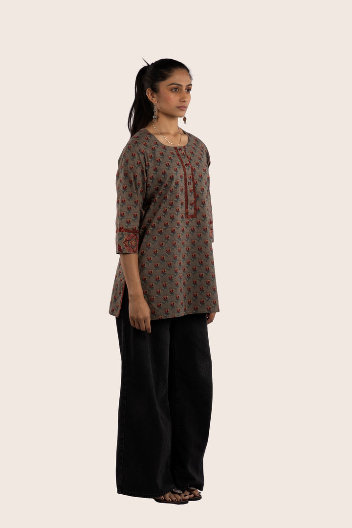 Soft Bloom Short Kurti