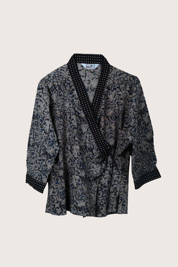 Zen Kalamkari Wrap Top