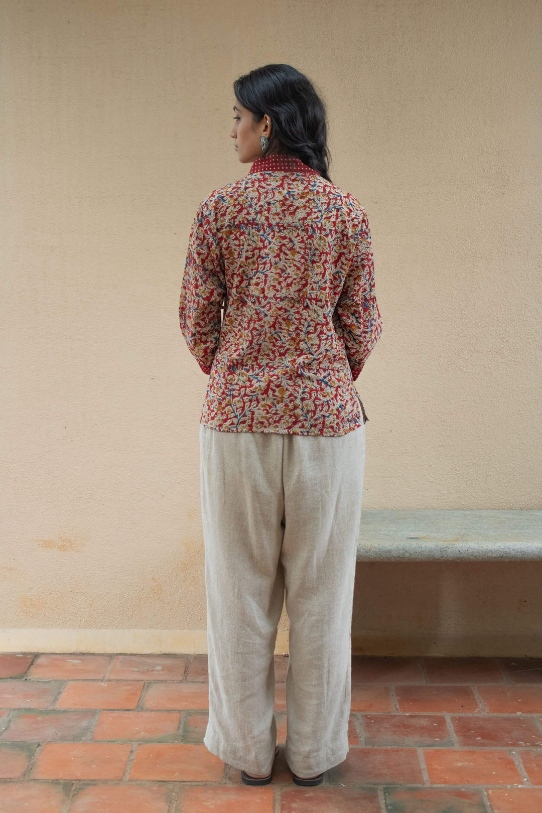 Zen Kalamkari Wrap Top