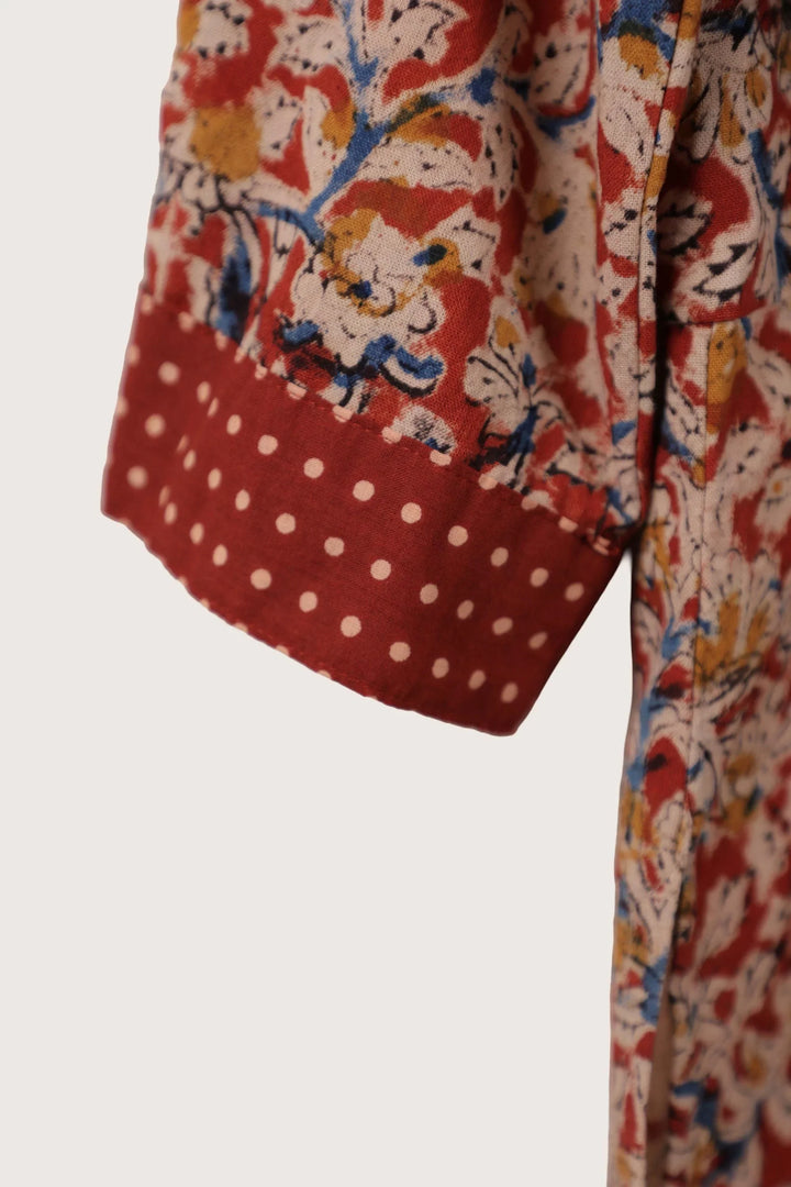 Zen Kalamkari Wrap Top