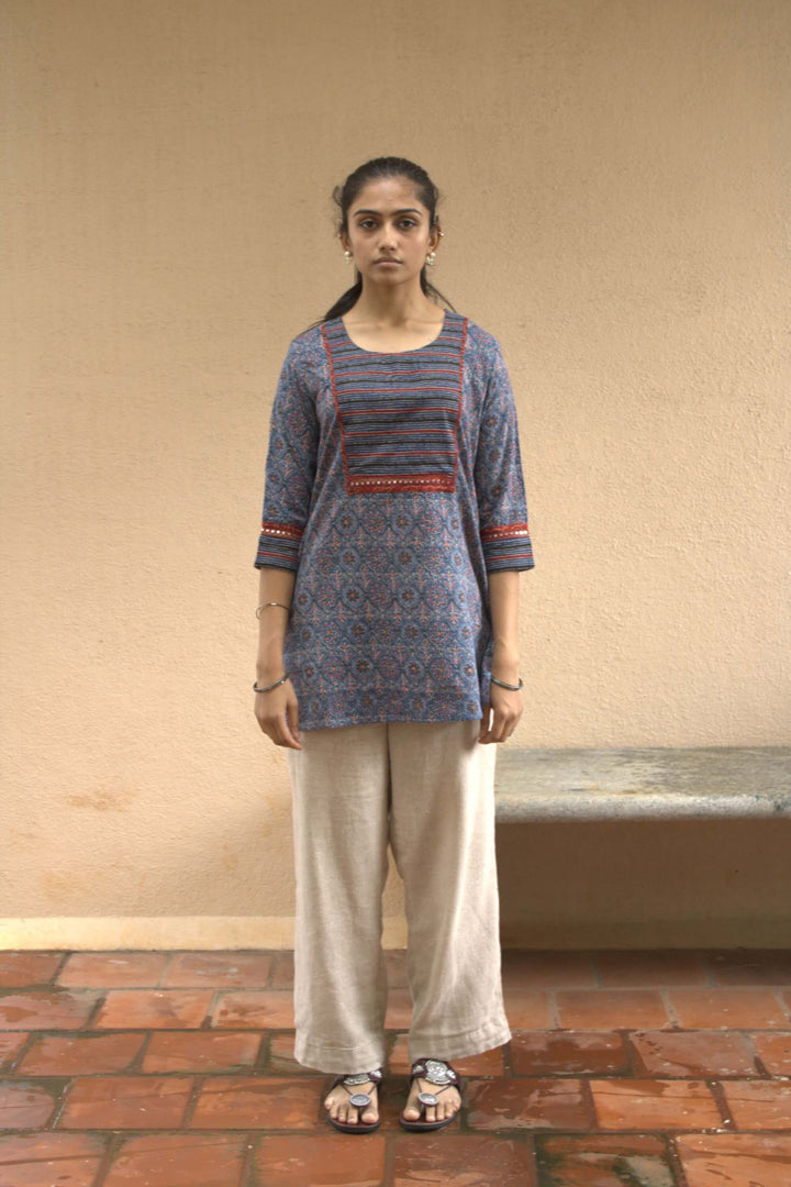 Mosaic short kurti front view