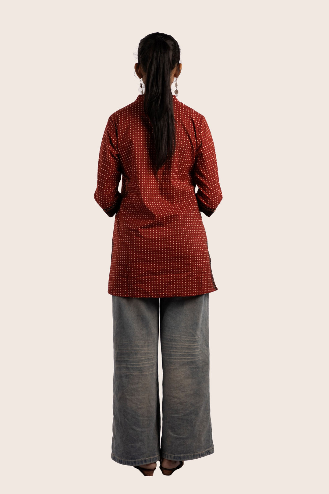 Pulse short kurti back view